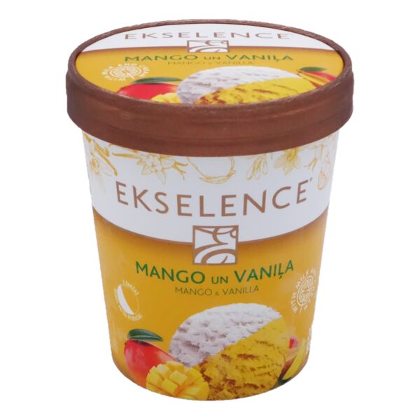 Ekselence Mango Sorbet & Vanilla Ice Cream Pint