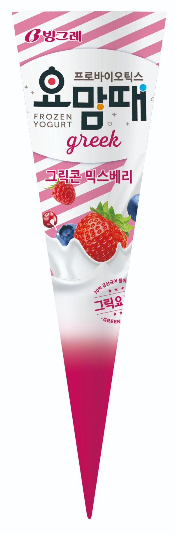 Binggrae Yoghurt Cone Mixed Berry Ice Cream